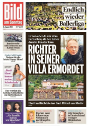 :  Bild am Sonntag vom 15 August 2021