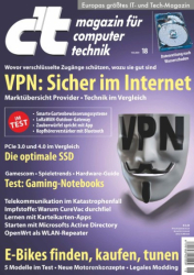 : c't Magazin für Computertechnik Nr 18 vom 14 August 2021