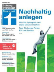 :  Stiftung Warentest Finanztest Magazin September No 09 2021