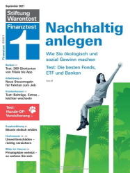 : Stiftung Warentest Finanztest Magazin No 09 September 2021
