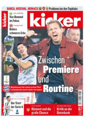: Kicker Sportmagazin Nr 67 vom 19 August 2021