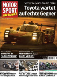 : Motorsport Aktuell Magazin No 37 vom 25  August 2021
