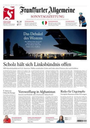 :  Frankfurter Allgemeine Sonntags Zeitung vom 29 August 2021
