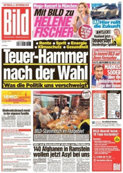 :  Bild Zeitung vom 08 September 2021