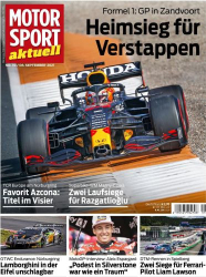 : Motorsport Aktuell Magazin No 39 vom 08  Oktober 2021
