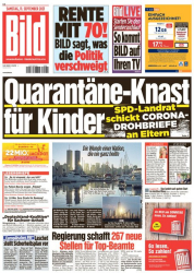 : Bild Zeitung vom 11. September 2021