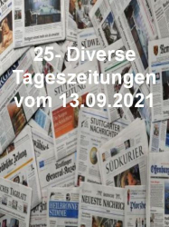 : 25- Diverse Tageszeitungen vom 13  September 2021
