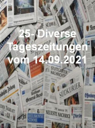 : 25- Diverse Tageszeitungen vom 14  September 2021
