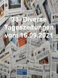 : 33- Diverse Tageszeitungen vom 16  September 2021
