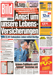 :  Bild Zeitung vom 18 September (Berlin-Brandenburg) 2021