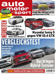 : Auto Motor und Sport Magazin No 21 vom 23  September 2021
