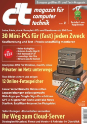 :  ct Magazin für Computertechnik No 21 2021