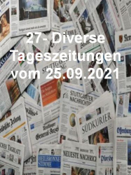 : 27- Diverse Tageszeitungen vom 25  September 2021
