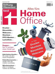 :  Stiftung Warentest Test Magazin September No 09 2021