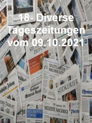 : 18- Diverse Tageszeitungen vom 09  Oktober 2021

