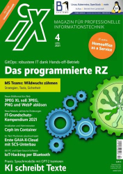 : iX Magazin für professionelle Informationstechnik No 04 April 2021
