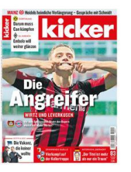 :  Kicker  Sportmagazin No 83 vom 14 Oktober 2021