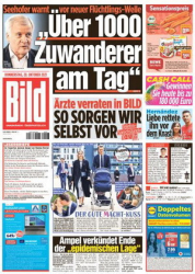 :  Bild Zeitung vom 28 Oktober 2021