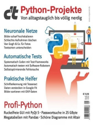 :  ct Magazin für Computertechnik Sonderheft - Python Projekte No 01 2021