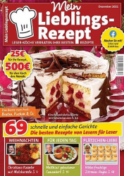 : Mein Lieblingsrezept Magazin No 12 Dezember 2021
