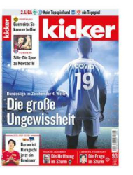 :  Kicker Sportmagazin No 93 vom 18 November 2021