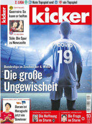 : Kicker Sportmagazin No 93 vom 18  November 2021
