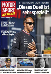 : Motorsport Aktuell Magazin No 51 vom 01  Dezember 2021
