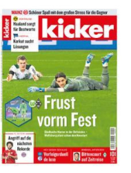 :  Kicker Sportmagazin No 101 vom 16 Dezember 2021