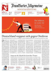 :  Frankfurter  Allgemeine Sonntags Zeitung vom 02 Januar 2022