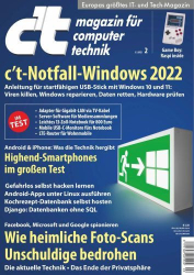 : c't Magazin für Computertechnik No 02 vom 03  Januar 2022
