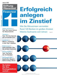 : Stiftung Warentest Finanztest Nr.1 Januar 2022