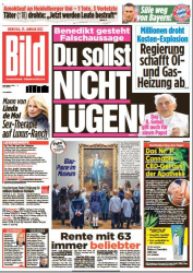 : Bild Zeitung vom 25. Januar 2022