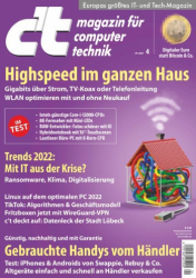 : c't magazin fur computertechnik Nr 04 vom 29 Januar 2022