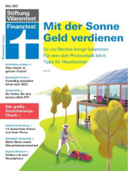 : Stiftung Warentest Finanztest Magazin Nr 03 März 2022
