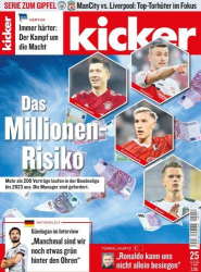 : Kicker Sportmagazin No 25 vom 24  März 2022
