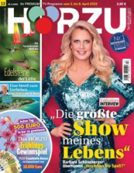 :  Hörzu Fernsehzeitschrift No 13 vom 02-08 April 2022