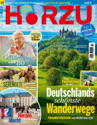 :  Hörzu Fernsehzeitschrift No 14 vom 09-15 April 2022