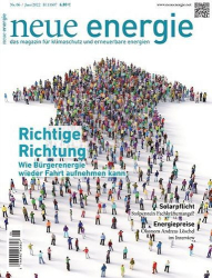 : Neue Energie Magazin Klimaschutz erneuerbare Energien No 06 Juni 2022
