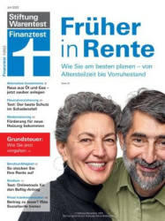 :  Stiftung  Warentest Finanztest Magazin Juli No 07 2022