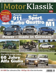 :  Auto Motor Sport Klassik Magazin August No 08 2022