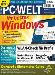 :  Pc  Welt Magazin August No 08 2022