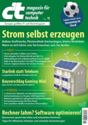 :  ct Magazin für Computertechnik No 15 vom 02 Juli 2022