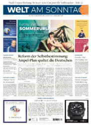 : WELT am SONNTAG - 24. Juli 2022