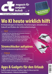 : c't Magazin für Computertechnik Nr  17 vom 30 Juli 2022
