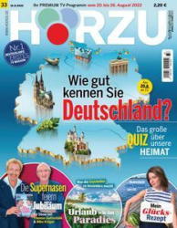 :  Hörzu Fernsehzeitschrift No 33 vom 20-26 August 2022