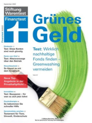 :  Stiftung Warentest Finanztest Magazin September No 09 2022