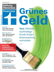 : Stiftung Warentest Finanztest Magazin No 09 September 2022
