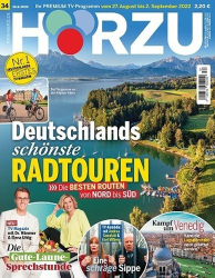 : Hörzu Fernsehzeitschrift No 34 vom 19  August 2022
