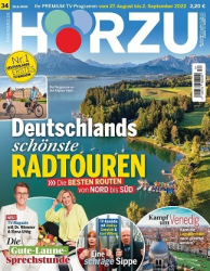 : Hörzu Fernsehzeitschrift Nr 34 vom 19 August 2022