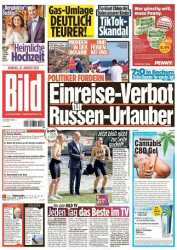 : Bild Zeitung vom 22 August 2022